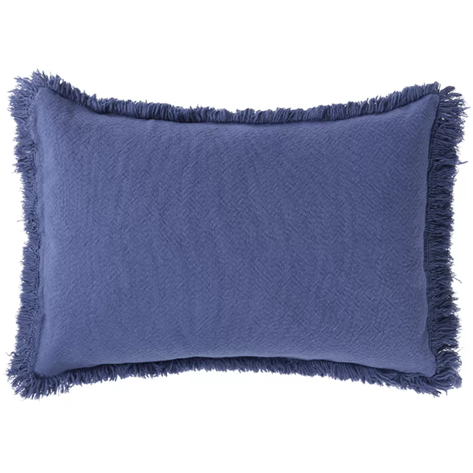 Nobodinoz Décoration>Coussin à Franges Landscape - Cobalt