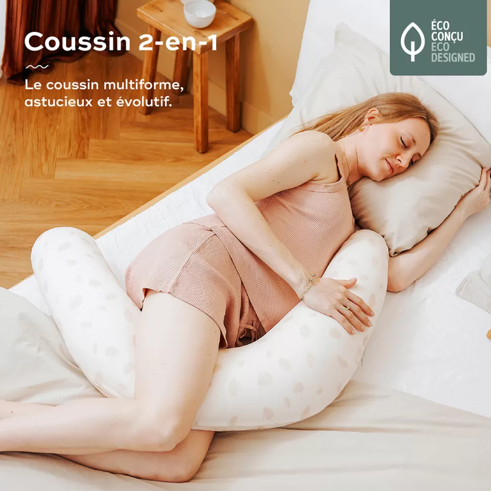 Babymoov Allaitement>Coussin de Maternité 2-en-1 B. Love - Petals Ecru