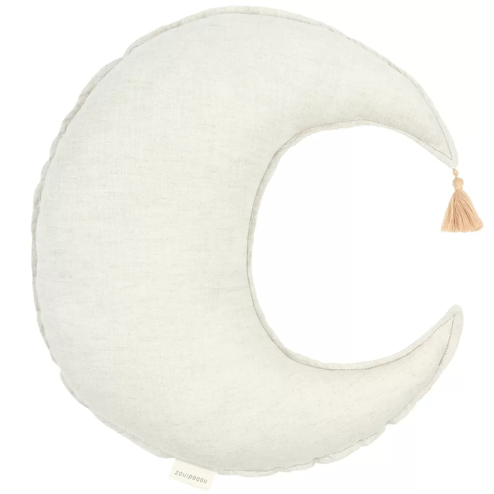Nobodinoz Décoration>Coussin Lune L1N0 - Greige