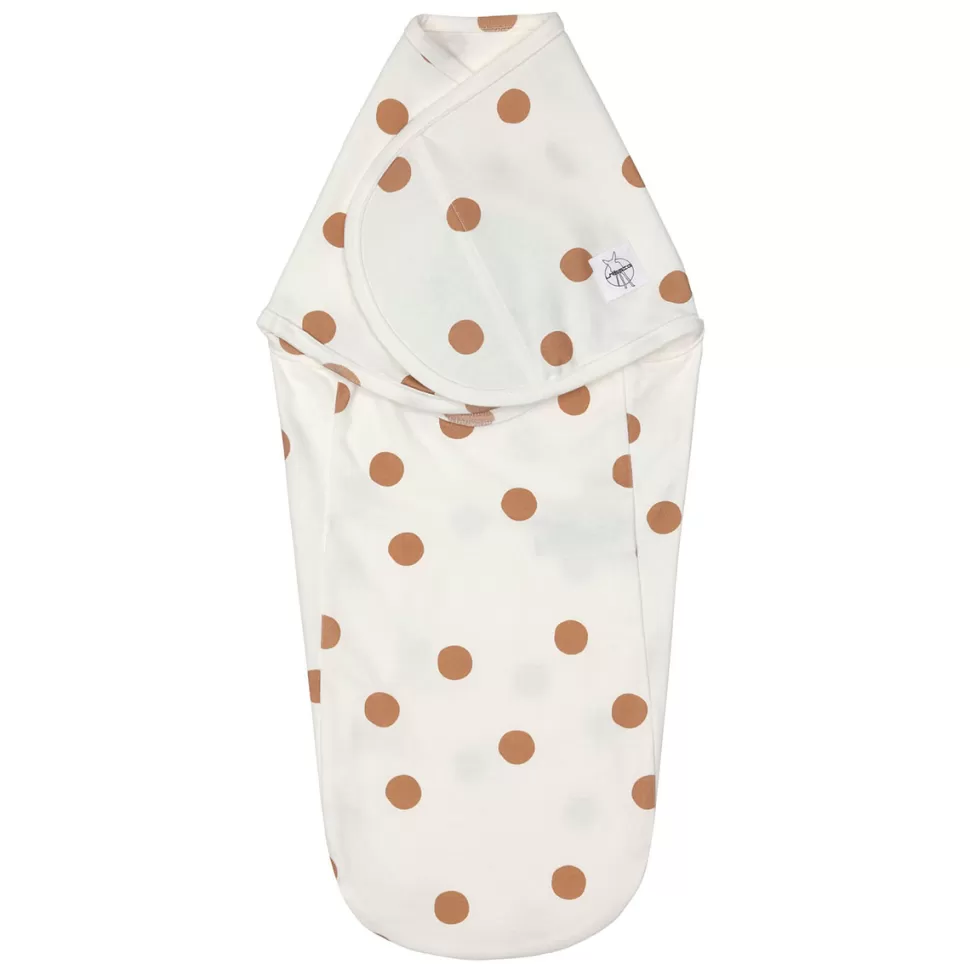 LÄSSIG Gigoteuse>Couverture d'Emmaillotage Cozy Colors Big Dots Blanc Cassé - 0/3 Mois