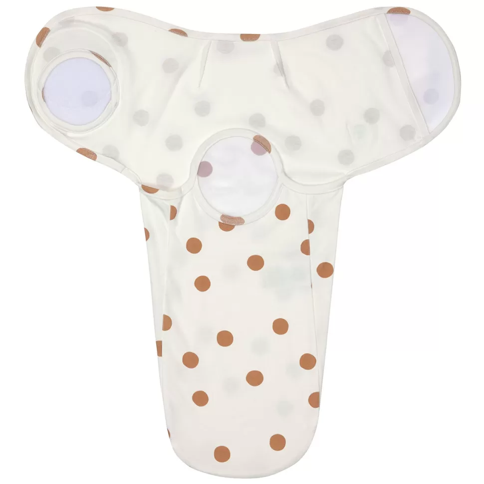 LÄSSIG Gigoteuse>Couverture d'Emmaillotage Cozy Colors Big Dots Blanc Cassé - 0/3 Mois