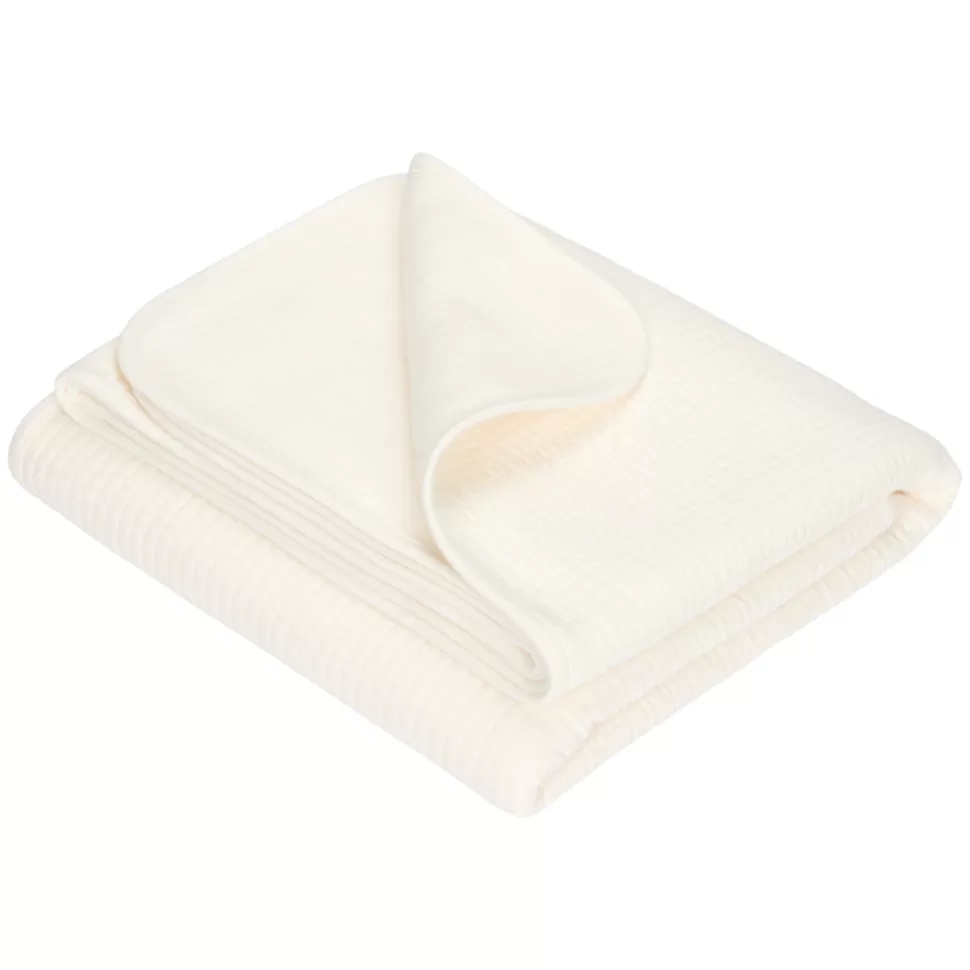 Little Dutch Literie Bébé>Couverture d'Eté Pure - Soft White