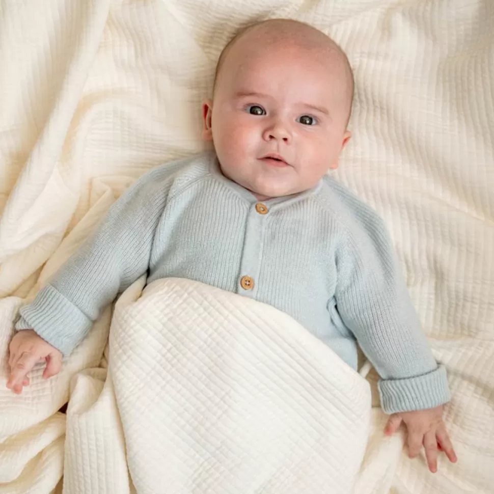 Little Dutch Literie Bébé>Couverture d'Eté Pure - Soft White