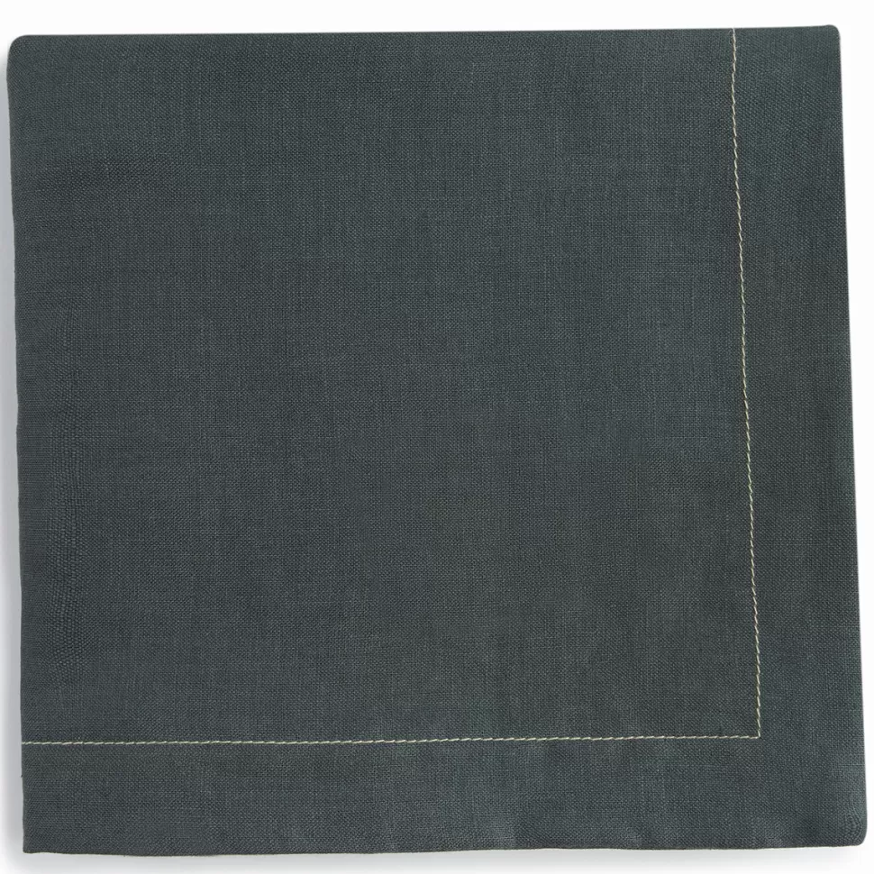 Nobodinoz Literie Bébé>Couverture Légère Lin Français - Green Blue