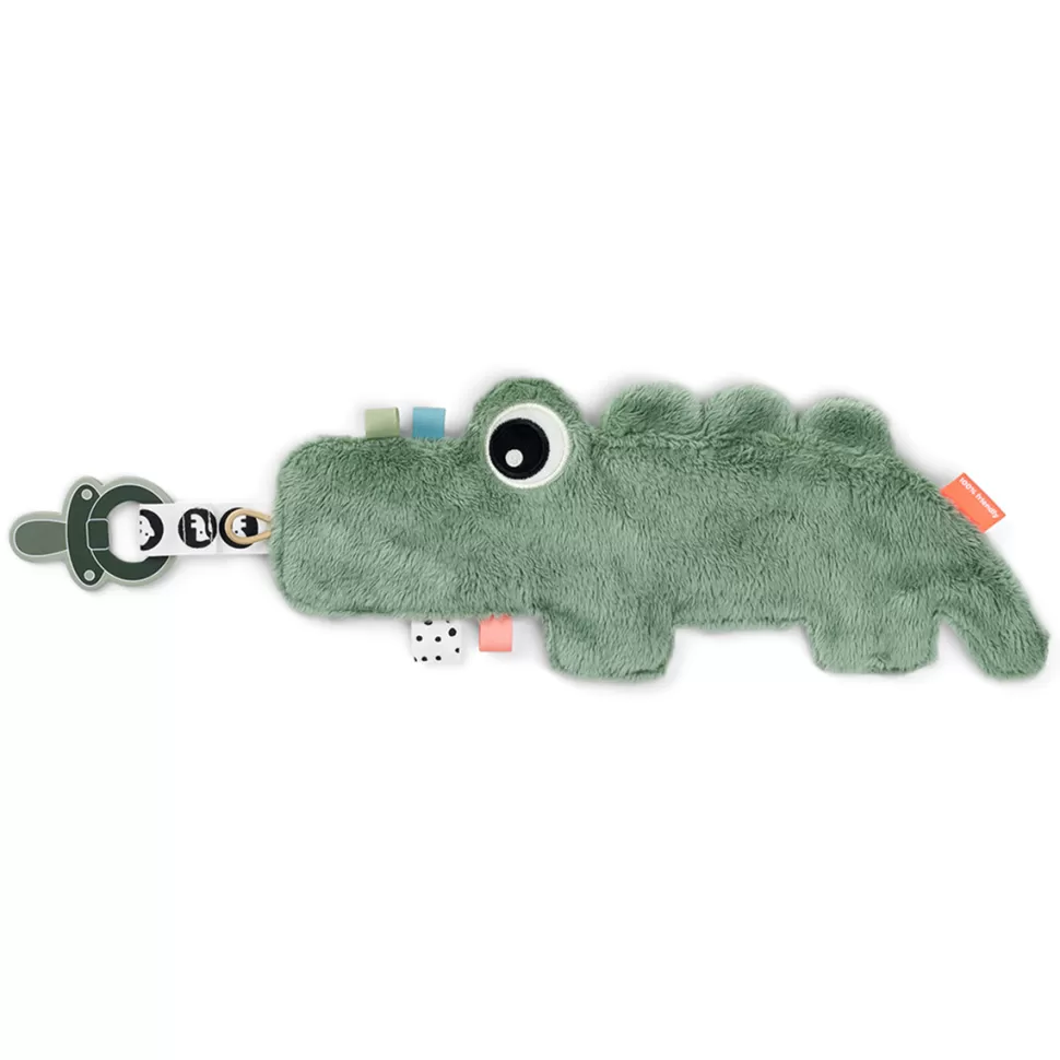 Done by Deer Succion>Doudou Attache Sucette Croco - Vert
