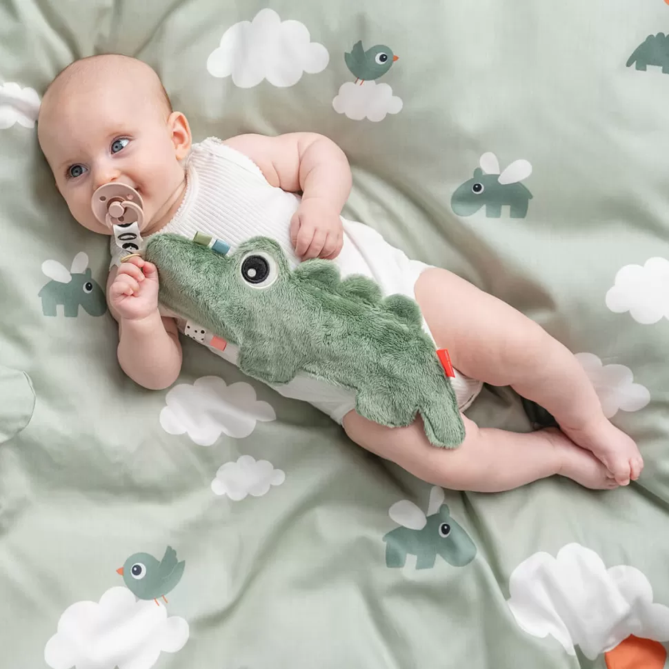 Done by Deer Succion>Doudou Attache Sucette Croco - Vert