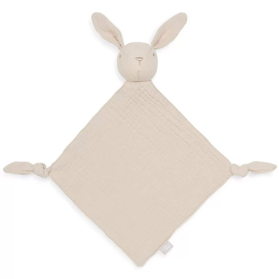 Jollein Doudou Personnalisé | Doudou>Doudou Attache Sucette Lapin - Nougat