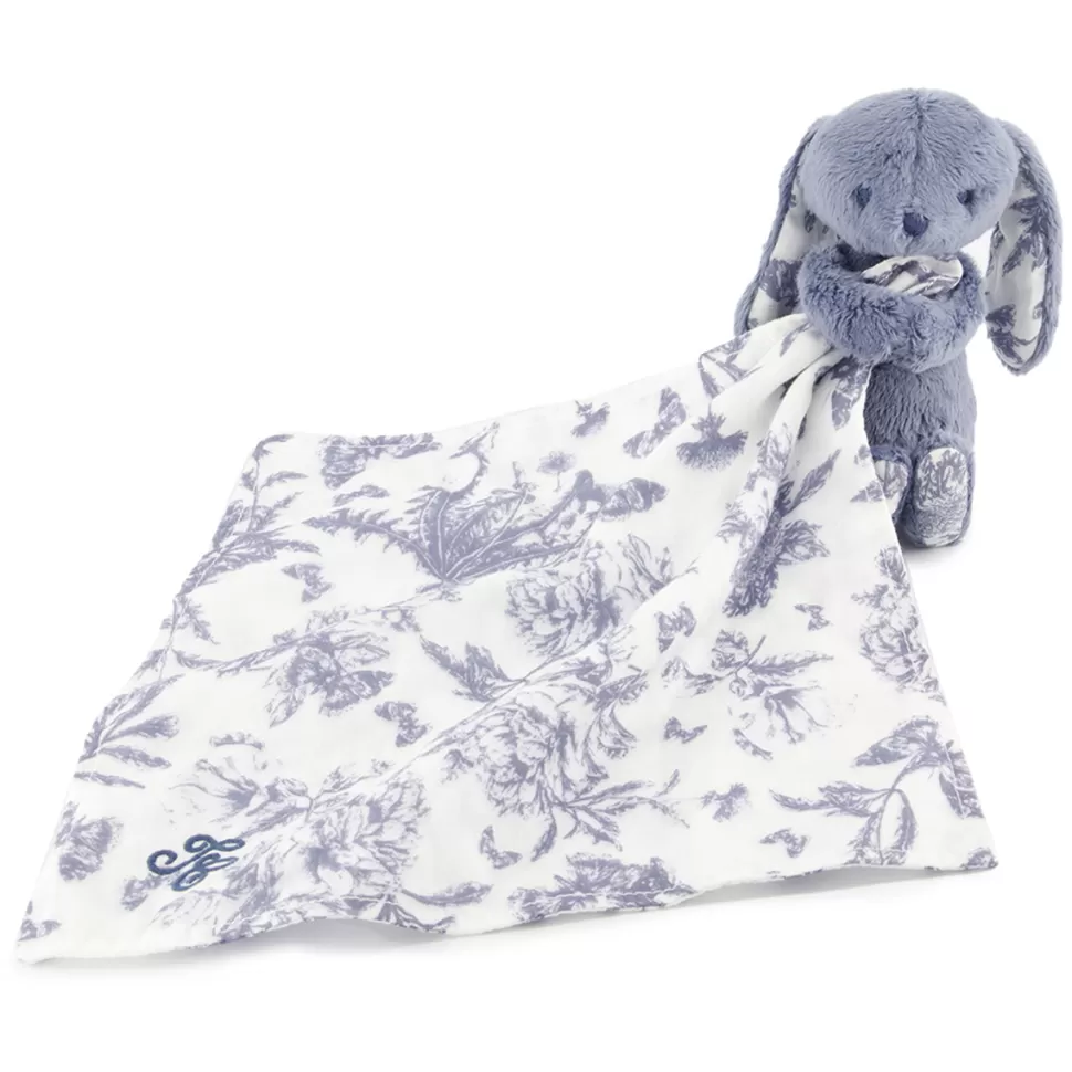 Tartine et Chocolat Doudou>Doudou Augustin le Lapin - Toile de Jouy Bleu