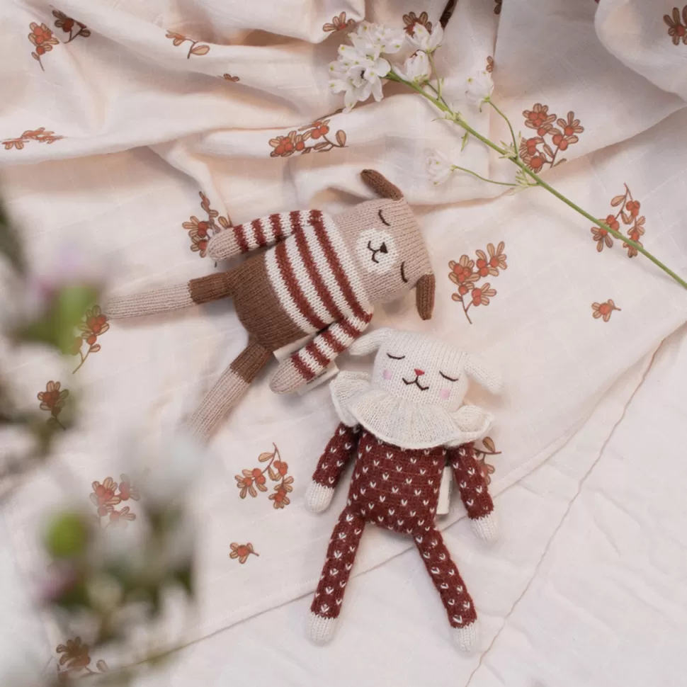 Main Sauvage Doudou>Doudou Chien - Marinière Sienne