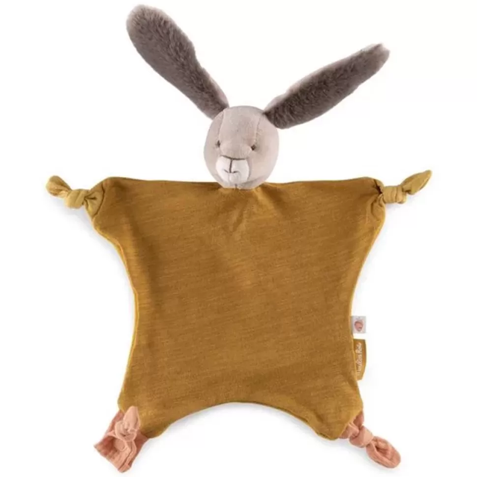 Moulin Roty Doudou>Doudou Lapin Ocre - Trois Petits Lapin