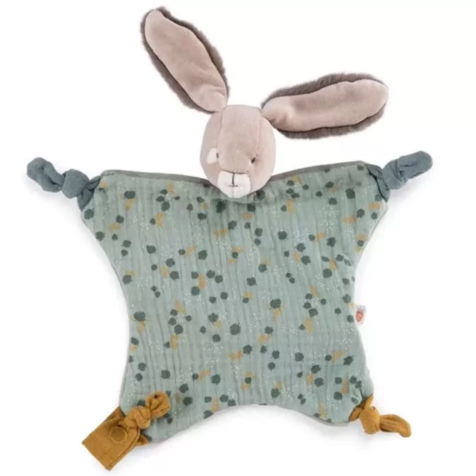 Moulin Roty Doudou>Doudou Lapin Sauge - Trois Petits Lapin