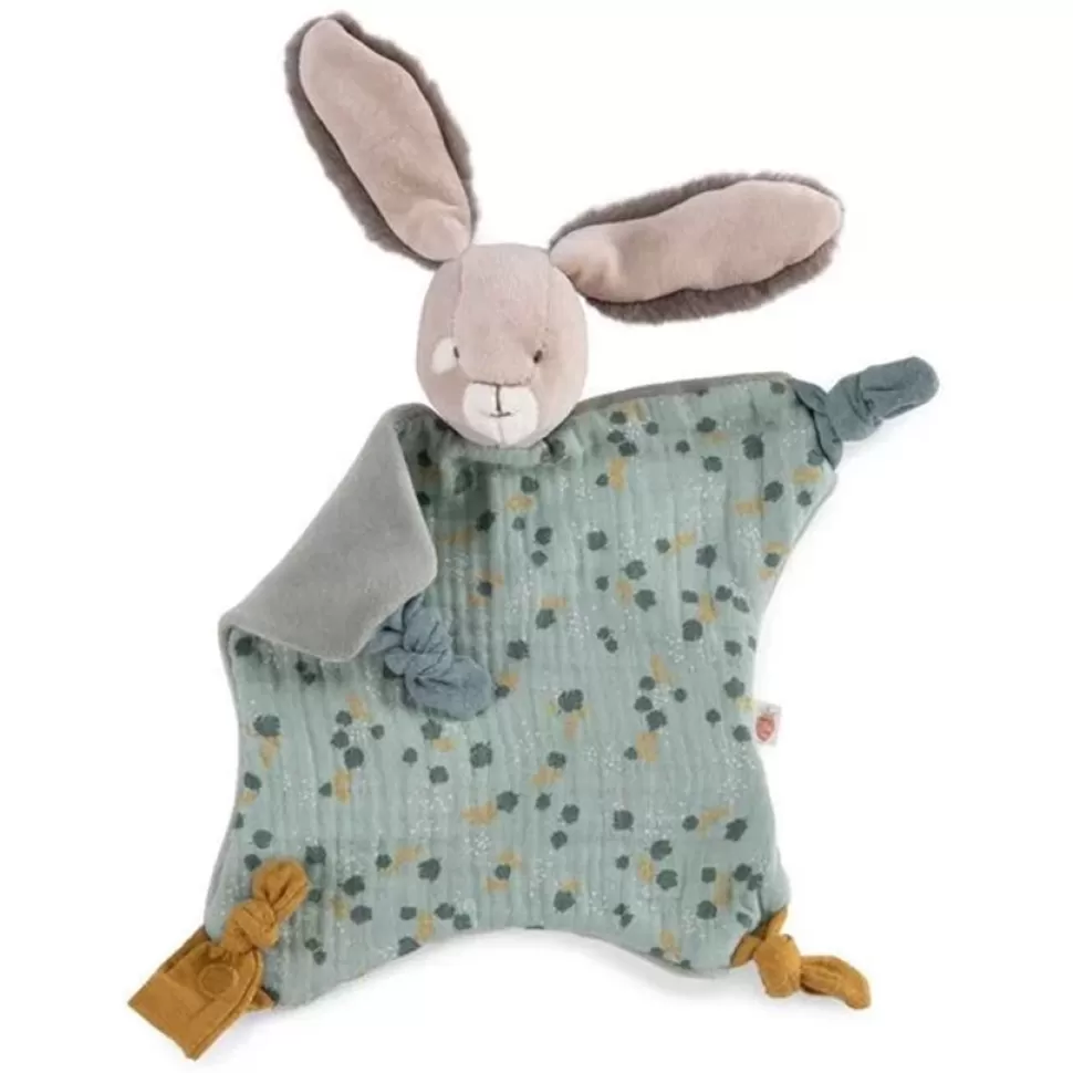 Moulin Roty Doudou>Doudou Lapin Sauge - Trois Petits Lapin