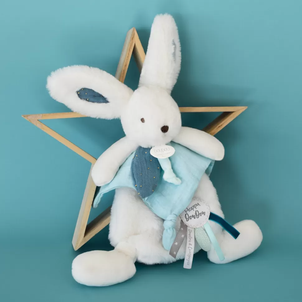 Doudou et Compagnie Doudou>Doudou Pompon Happy Pop - Paon