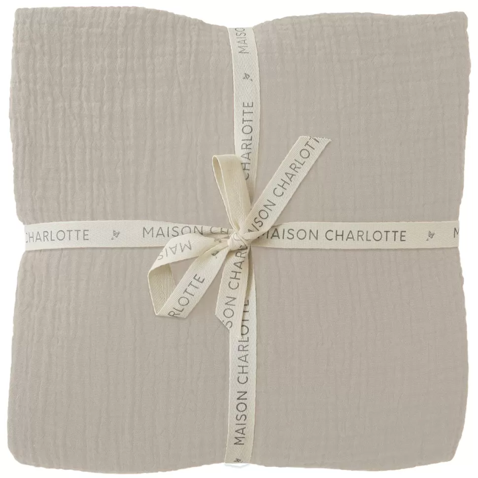 Maison Charlotte Literie Bébé>Drap Housse Beige - 70 x 140 cm