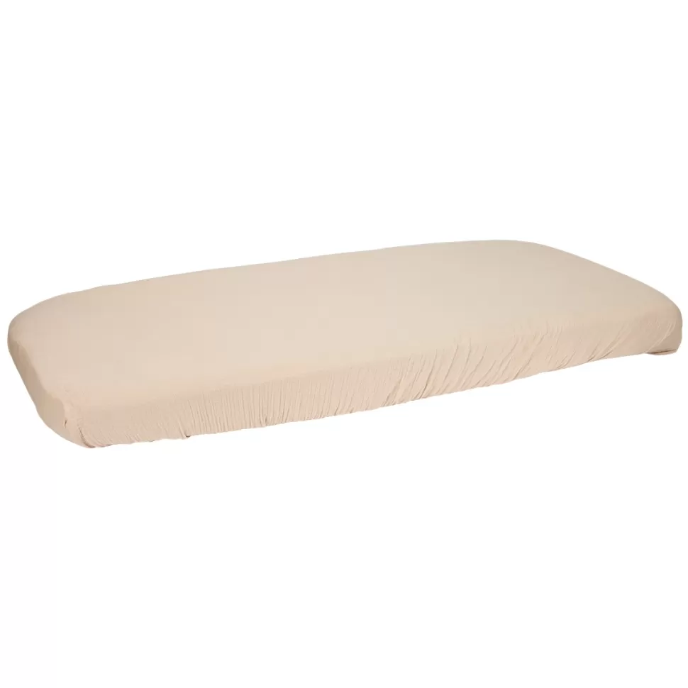 Little Dutch Literie Bébé>Drap Housse Berceau Mousseline Newborn Naturals Beige - 40 x 80 cm