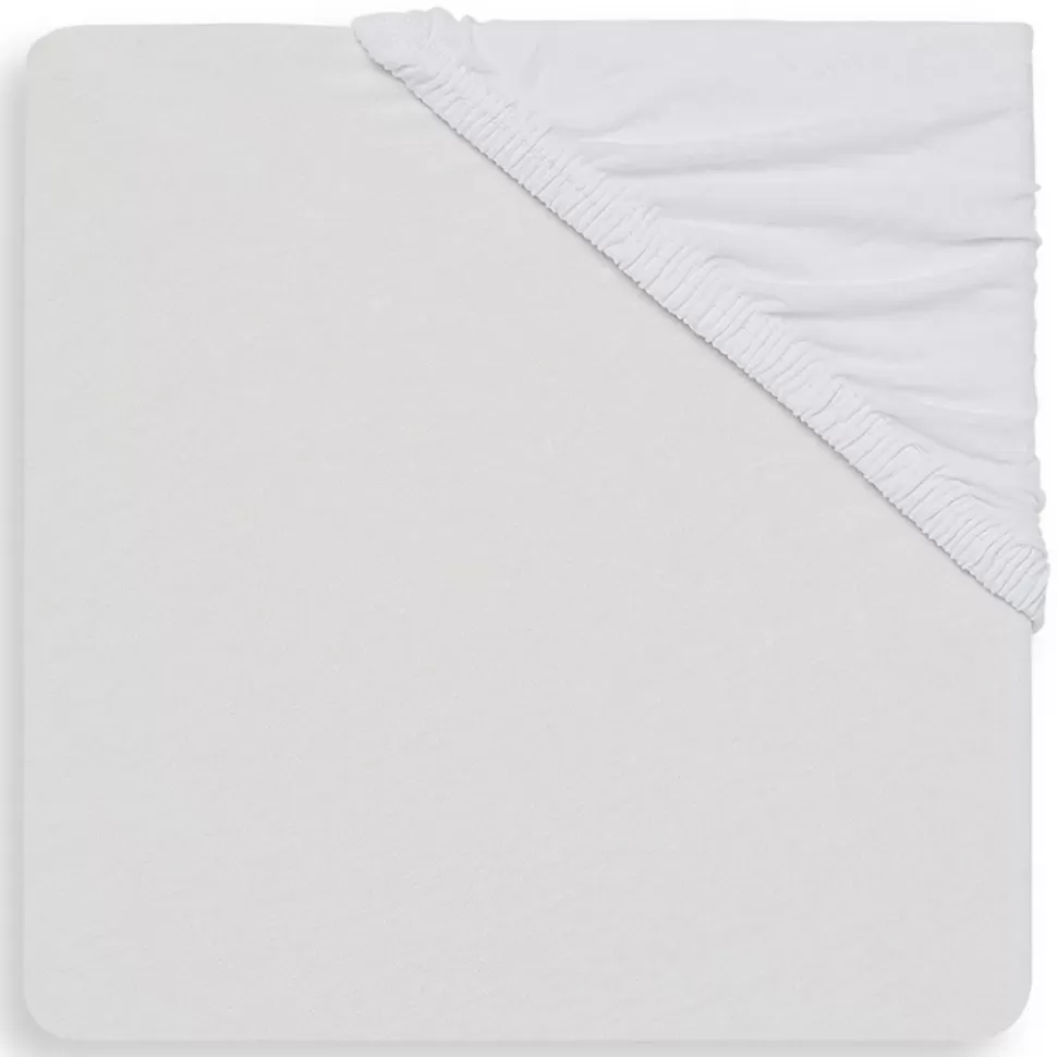 Jollein Literie Bébé>Drap Housse Blanc - 70 x 140 cm