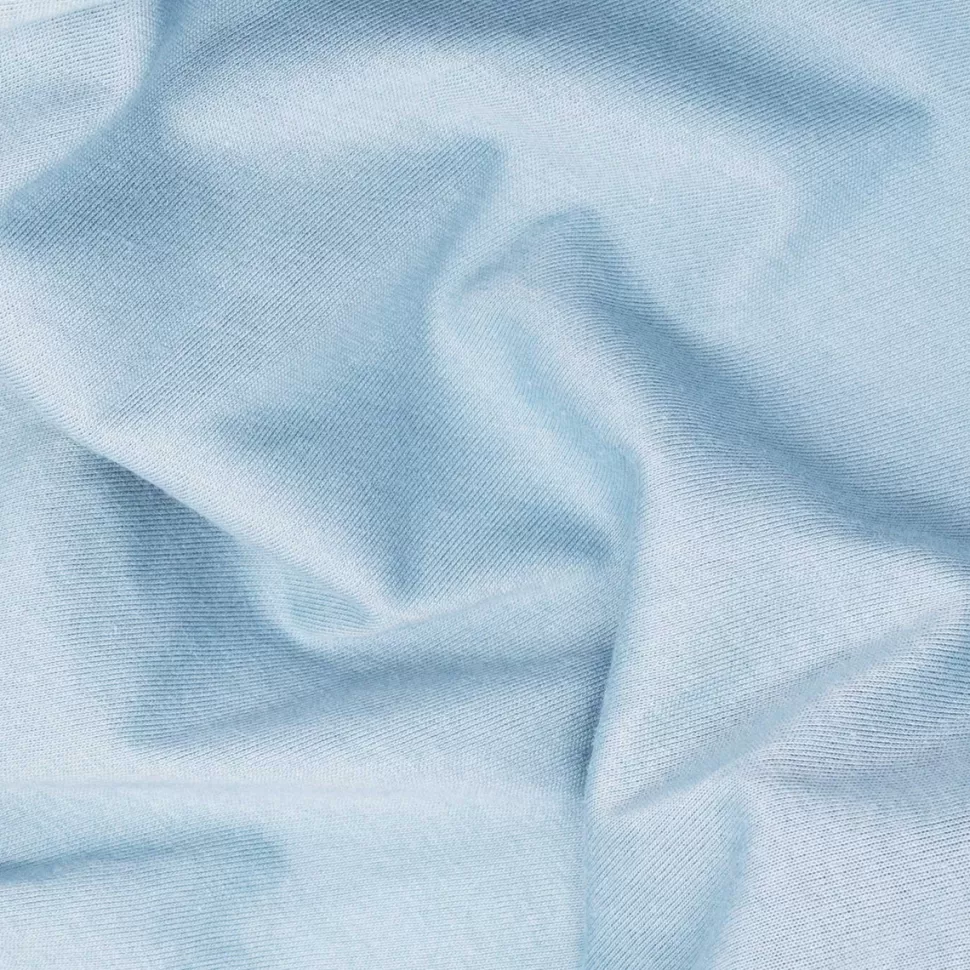 Kadolis Literie Bébé>Drap Housse en Coton Bio Bleu Pastel - 60 x 120 cm