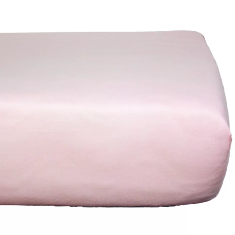 Kadolis Literie Bébé>Drap Housse en Coton Bio Rose Pale - 70 x 140 cm