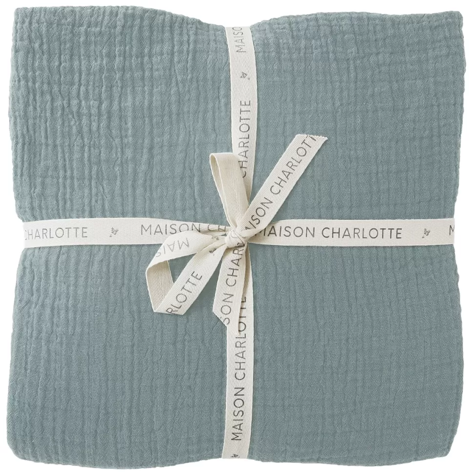 Maison Charlotte Literie Bébé>Drap Housse Vert - 70 x 140 cm