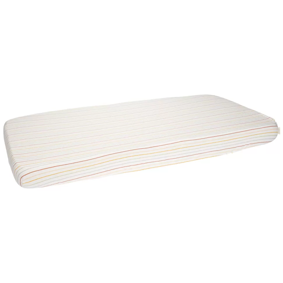 Little Dutch Literie Bébé>Drap Housse Vintage Sunny Stripes - 60 x 120 cm
