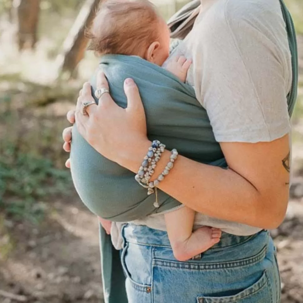 Neobulle Porte Bébé>Echarpe Sling Coton Bio - Eucalyptus