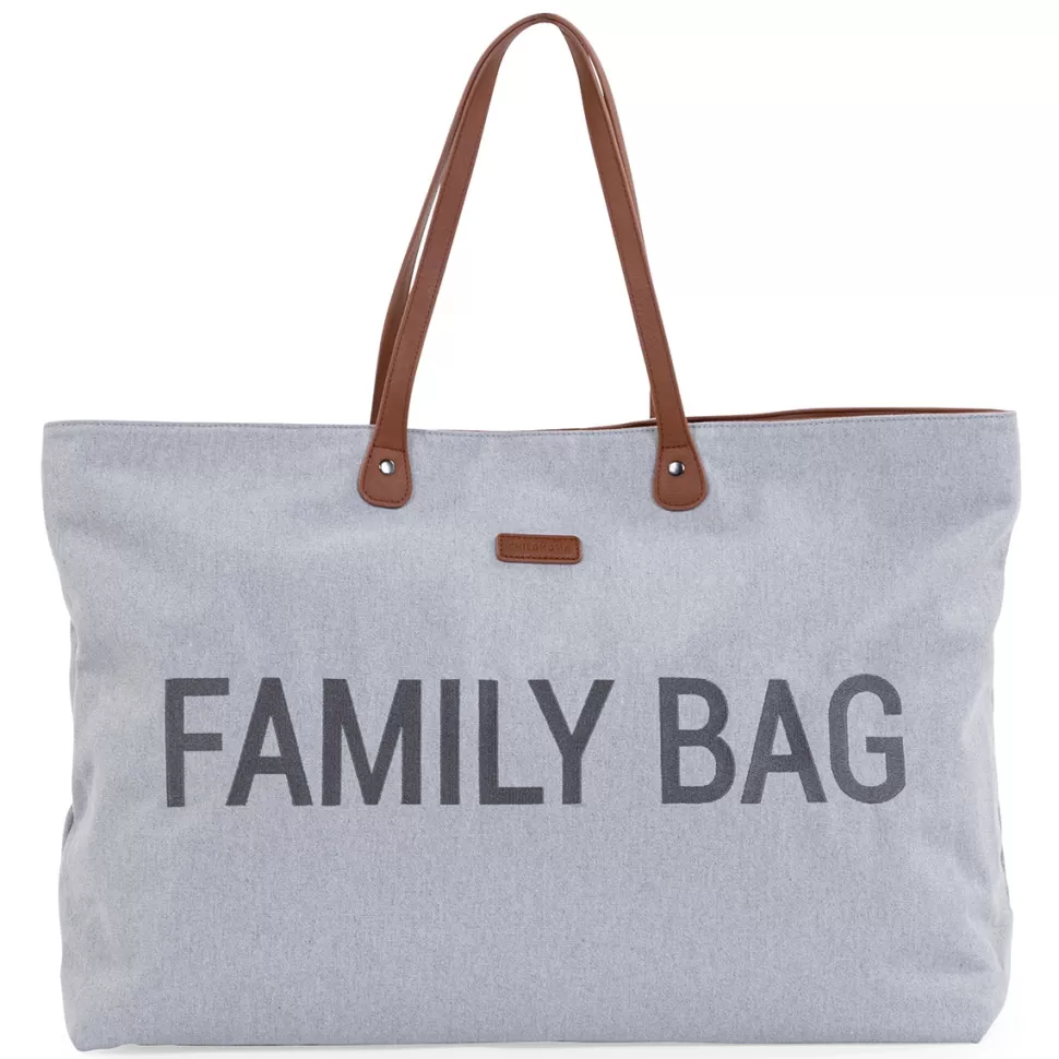 Childhome Sac À Langer>Family Bag Canvas - Gris