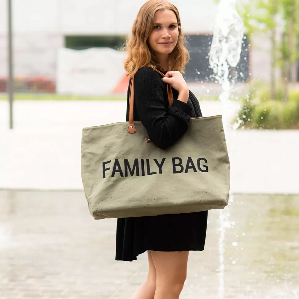 Childhome Sac À Langer>Family Bag Canvas - Kaki