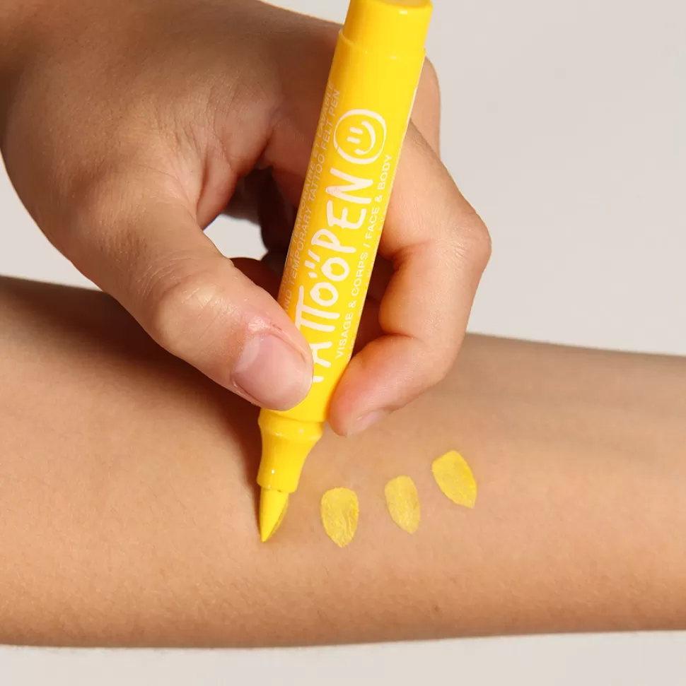 Nailmatic Déguisement & Maquillage>Feutre de Tatouage Temporaire Tatoopen - Jaune