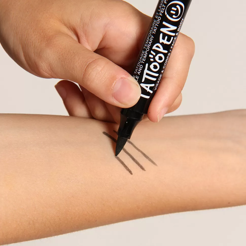 Nailmatic Déguisement & Maquillage>Feutre de Tatouage Temporaire Tatoopen - Noir