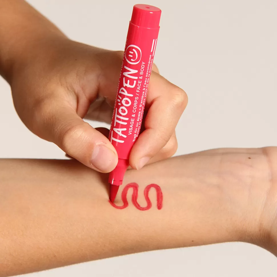 Nailmatic Déguisement & Maquillage>Feutre de Tatouage Temporaire Tatoopen - Rouge