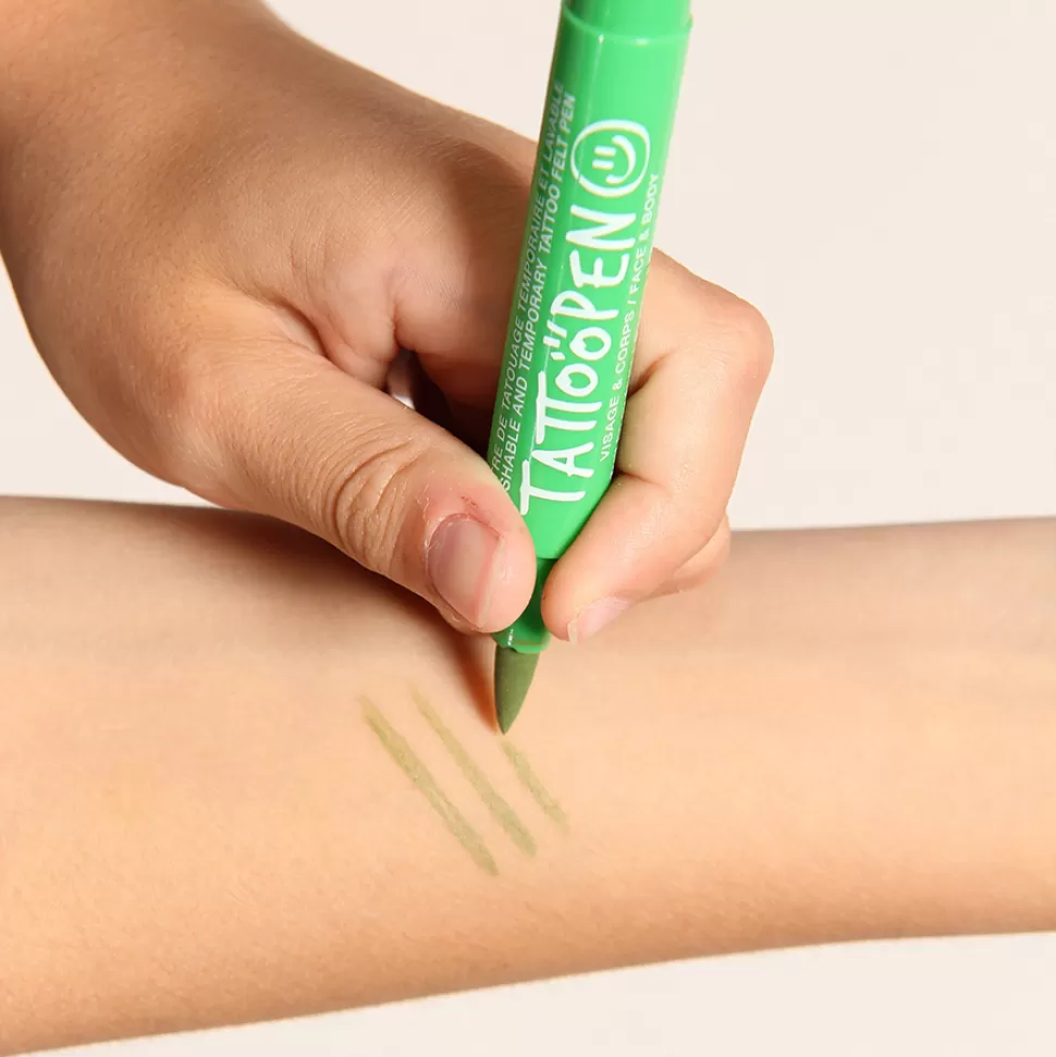 Nailmatic Déguisement & Maquillage>Feutre de Tatouage Temporaire Tatoopen - Vert