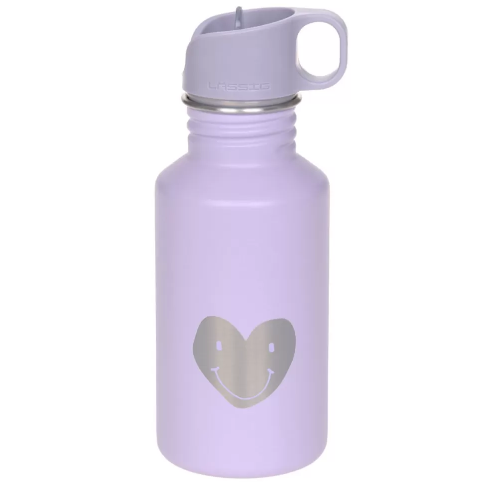 LÄSSIG Repas>Gourde Little Gang Heart Lilas - 500 ml