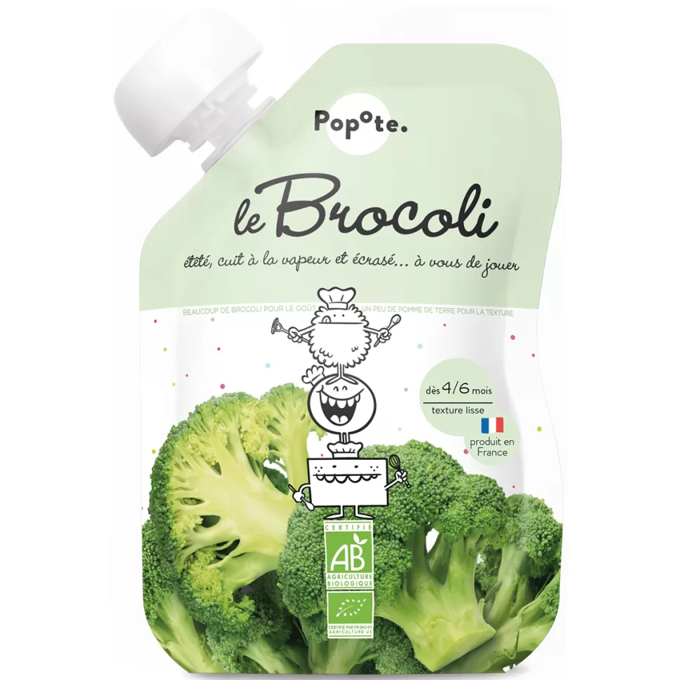 Popote Nourriture Bébé>Gourde Repas Bio Brocolis - 120 g