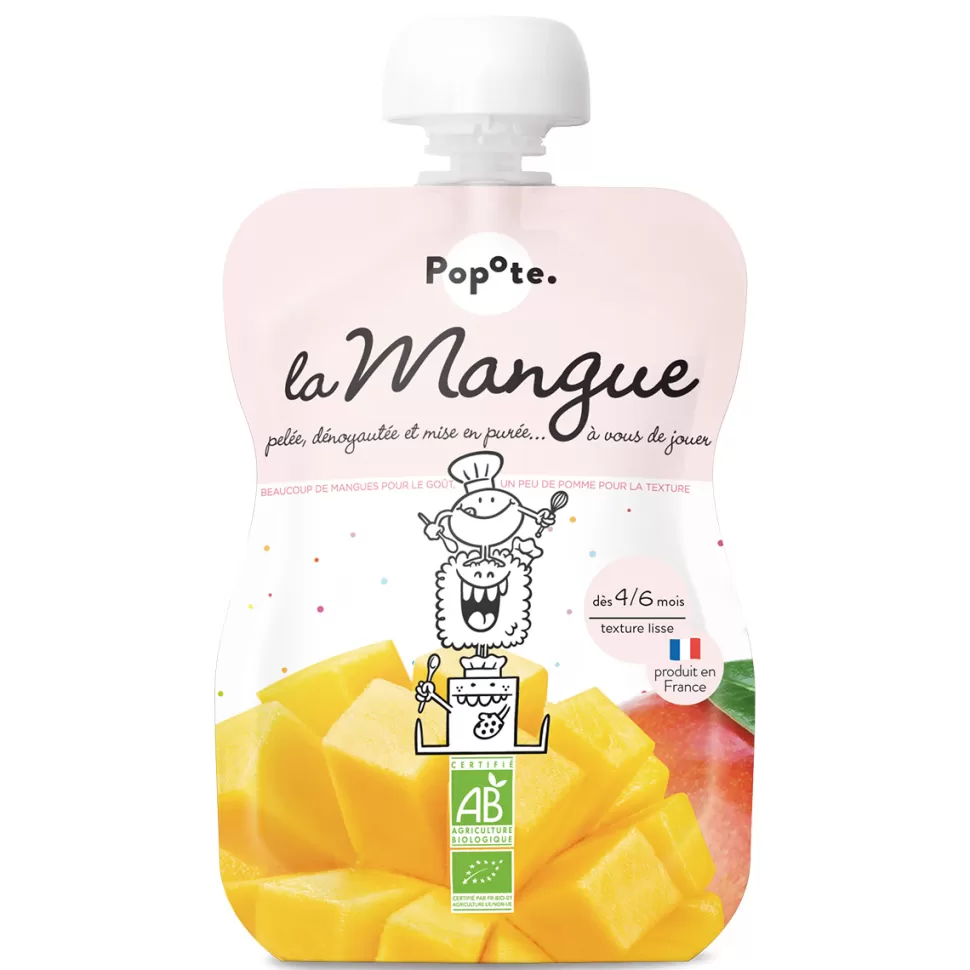 Popote Nourriture Bébé>Gourde Repas Bio Mangue - 120 g