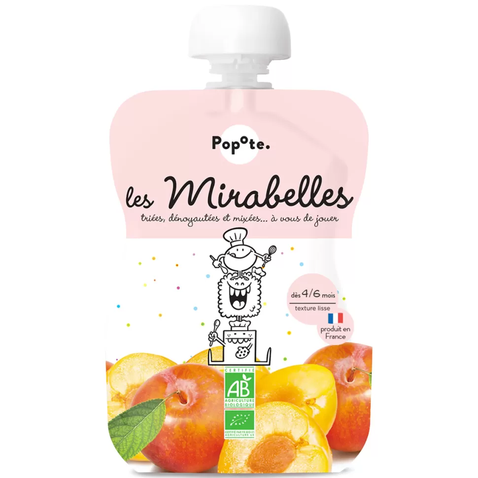 Popote Nourriture Bébé>Gourde Repas Bio Mirabelles - 120 g