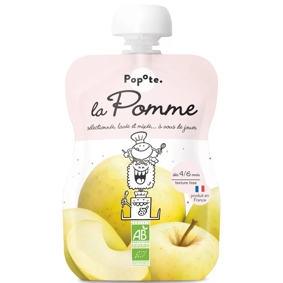 Popote Nourriture Bébé>Gourde Repas Bio Pomme - 120 g