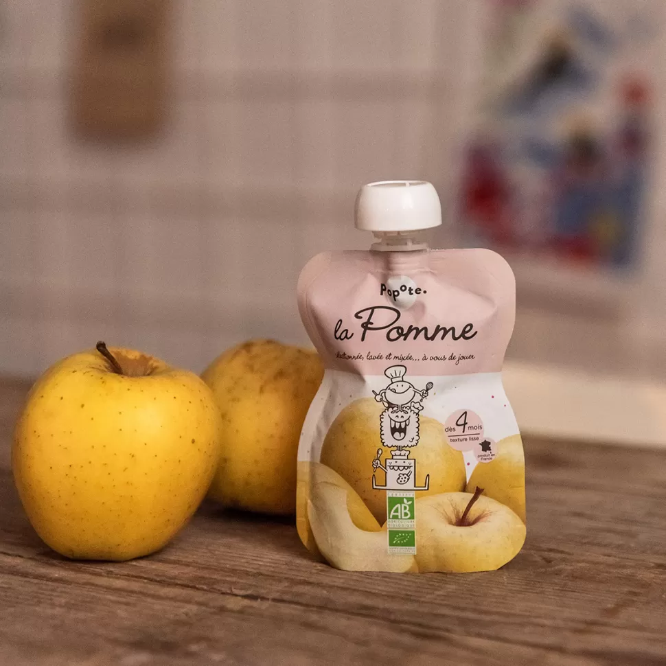 Popote Nourriture Bébé>Gourde Repas Bio Pomme - 120 g
