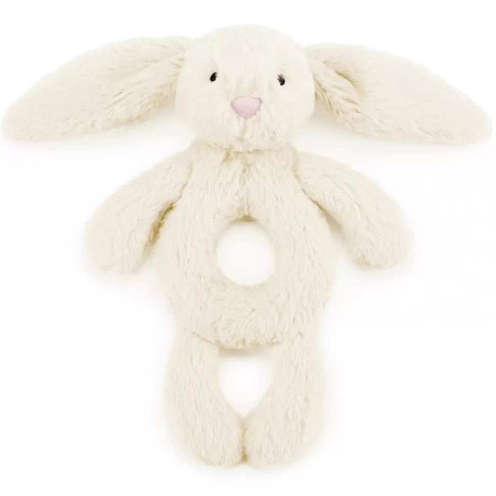 Jellycat Hochet>Hochet Bashful Cream Bunny