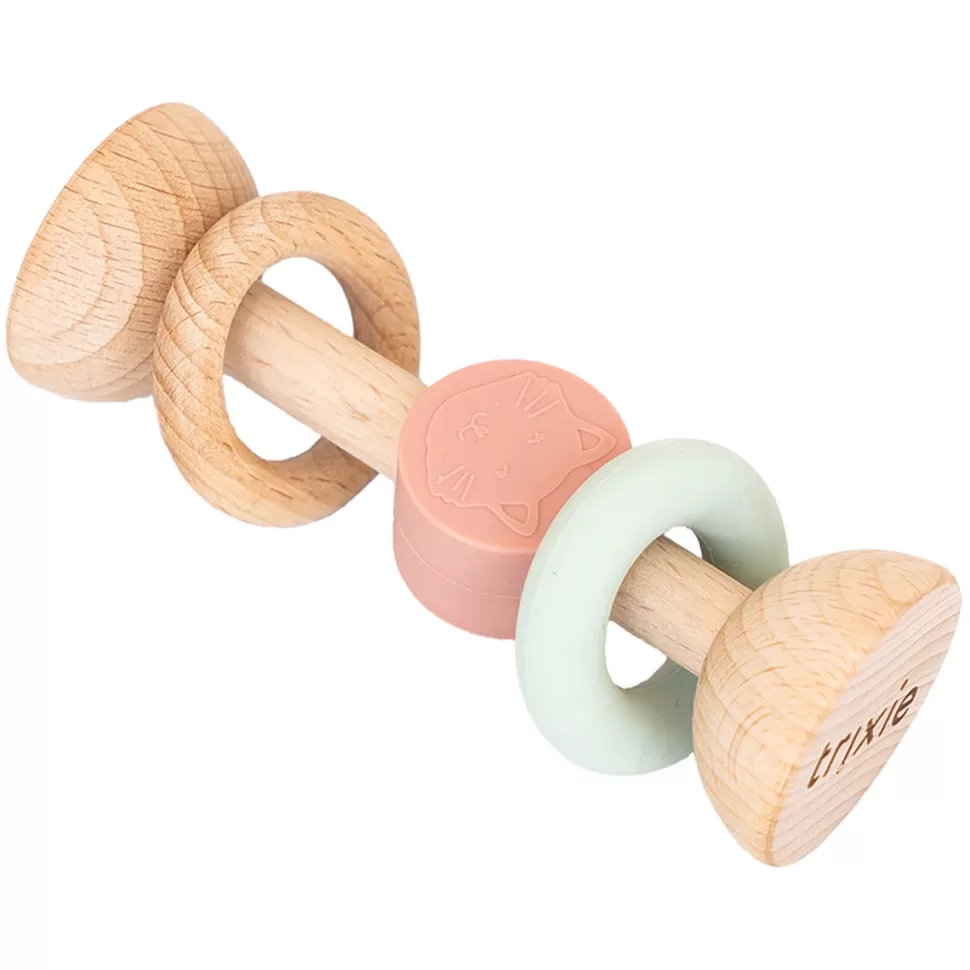 Trixie Baby Hochet>Hochet Bois Silicone - Mrs.Cat