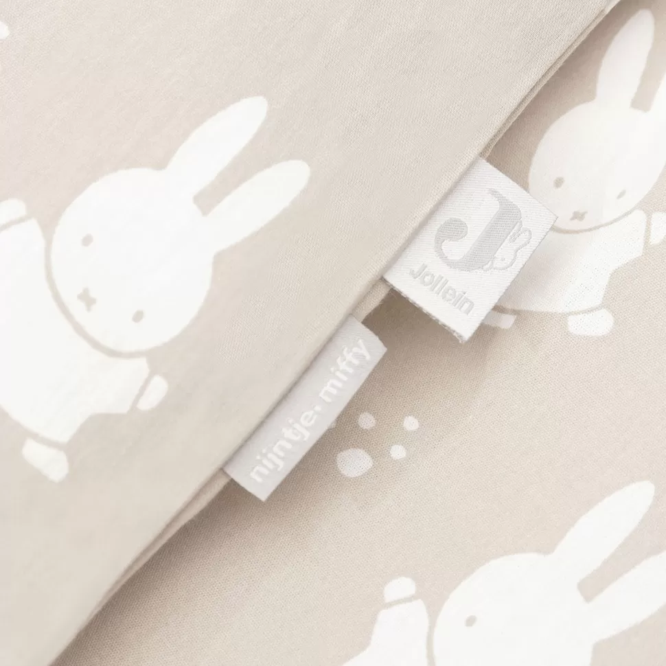 Jollein Literie Bébé>Housse de Couette et Taie Happy Miffy Nougat - 100 x 140 cm