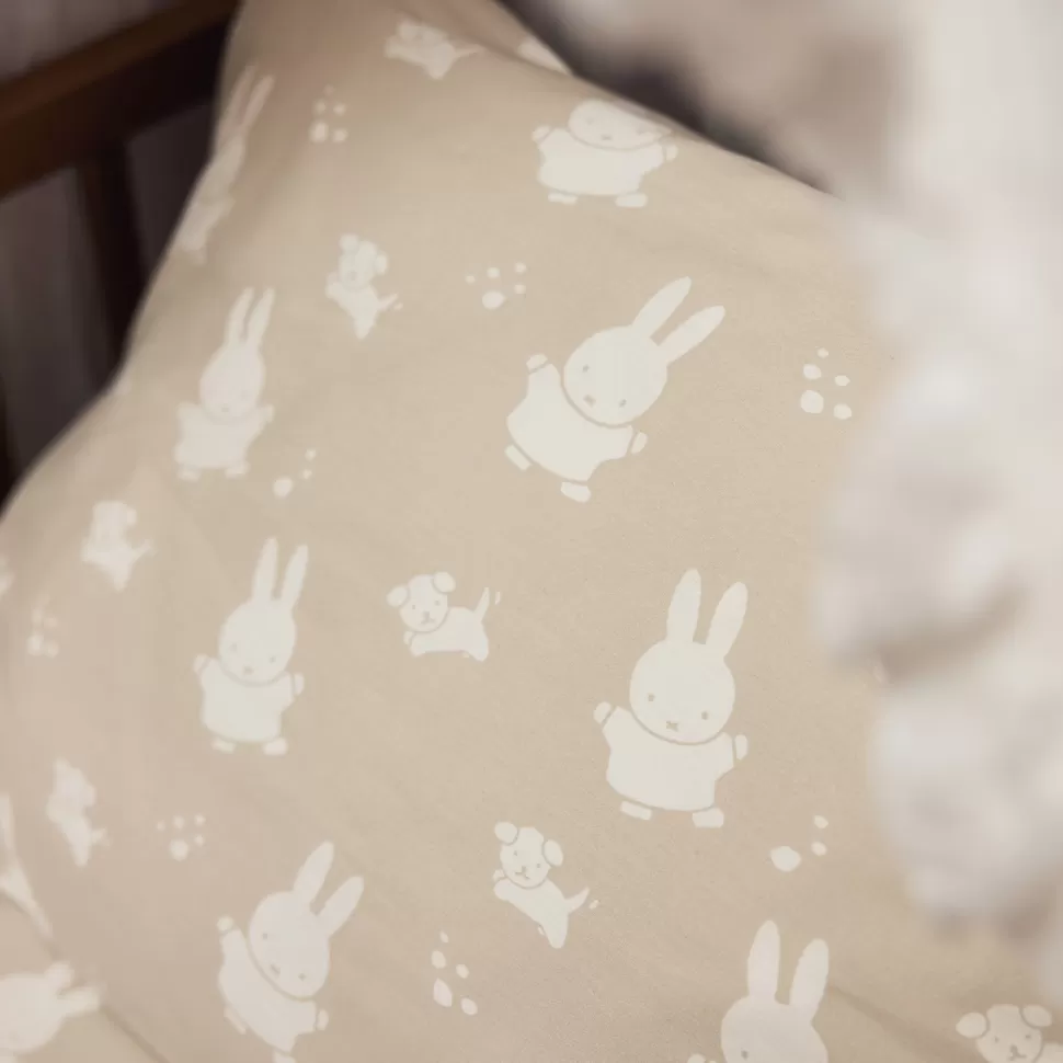 Jollein Literie Bébé>Housse de Couette et Taie Happy Miffy Nougat - 100 x 140 cm