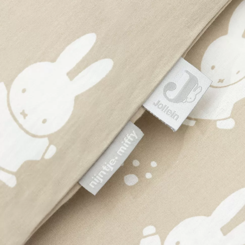 Jollein Literie Bébé>Housse de Couette et Taie Happy Miffy Olive Green - 100 x 140 cm