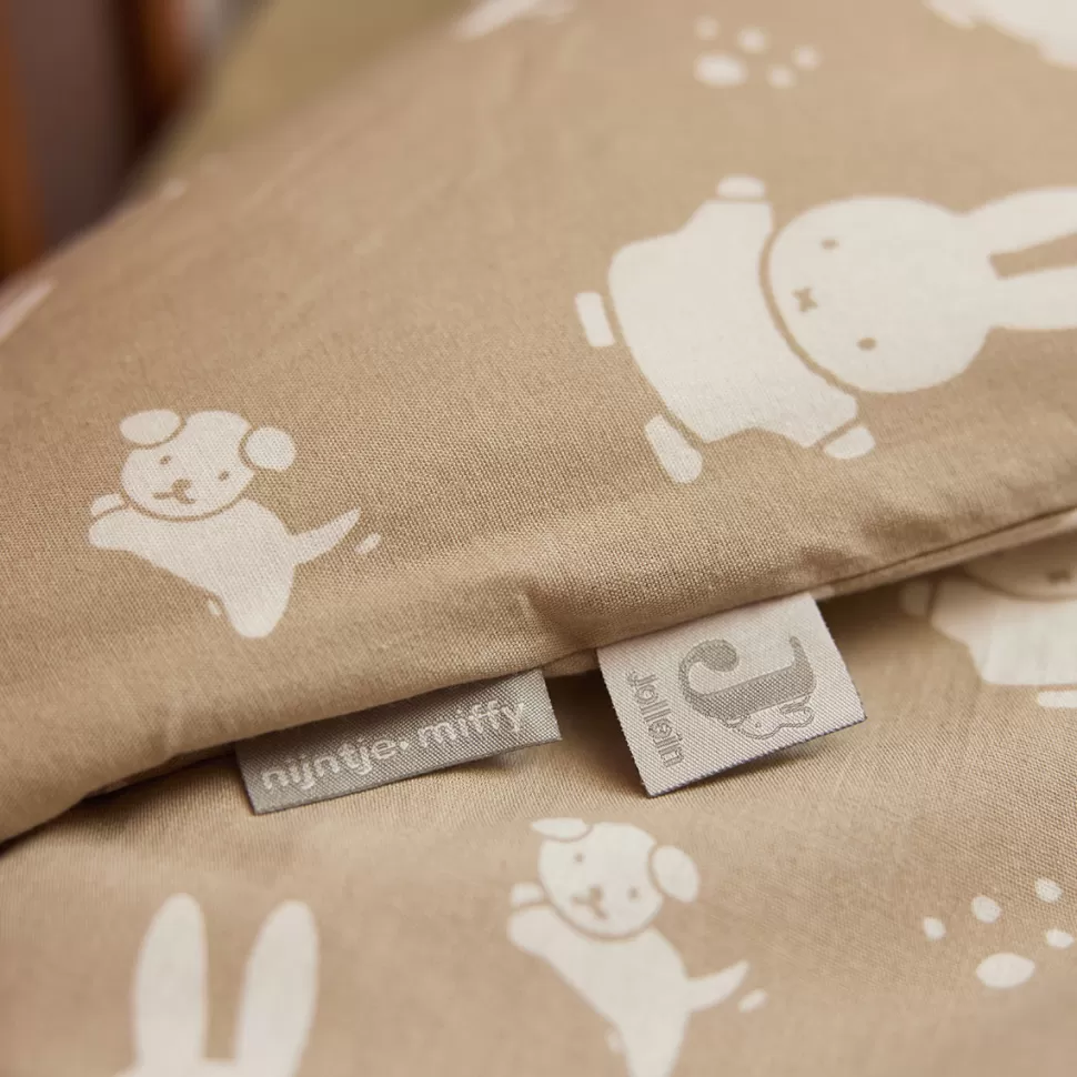 Jollein Literie Bébé>Housse de Couette et Taie Happy Miffy Olive Green - 100 x 140 cm