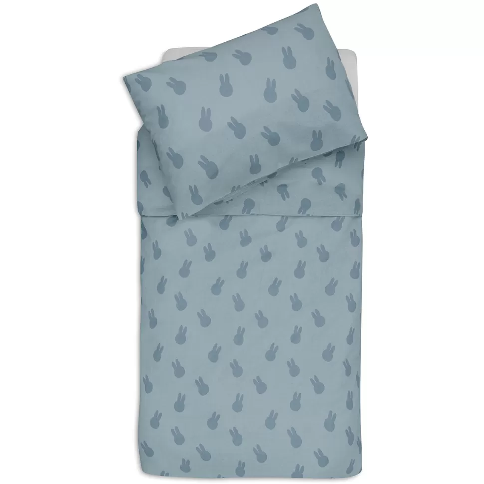 Jollein Literie Bébé>Housse de Couette et Taie Miffy Shadow Sea Green - 100 x 140 cm