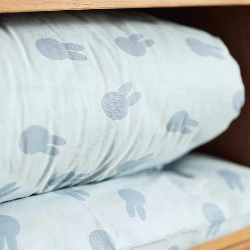 Jollein Literie Bébé>Housse de Couette et Taie Miffy Shadow Sea Green - 100 x 140 cm