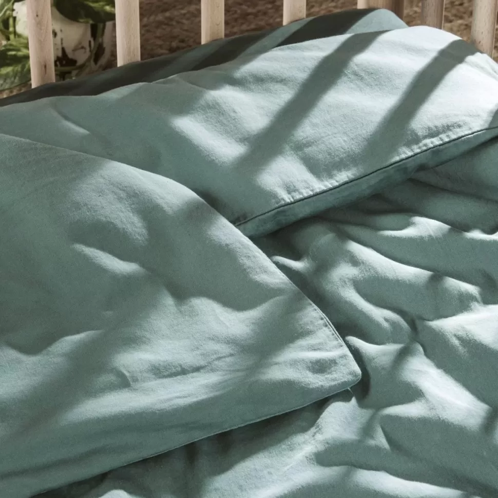 Kadolis Literie Bébé>Housse de Couette Pur Coton Bio Eucalyptus - 100 x 140 cm