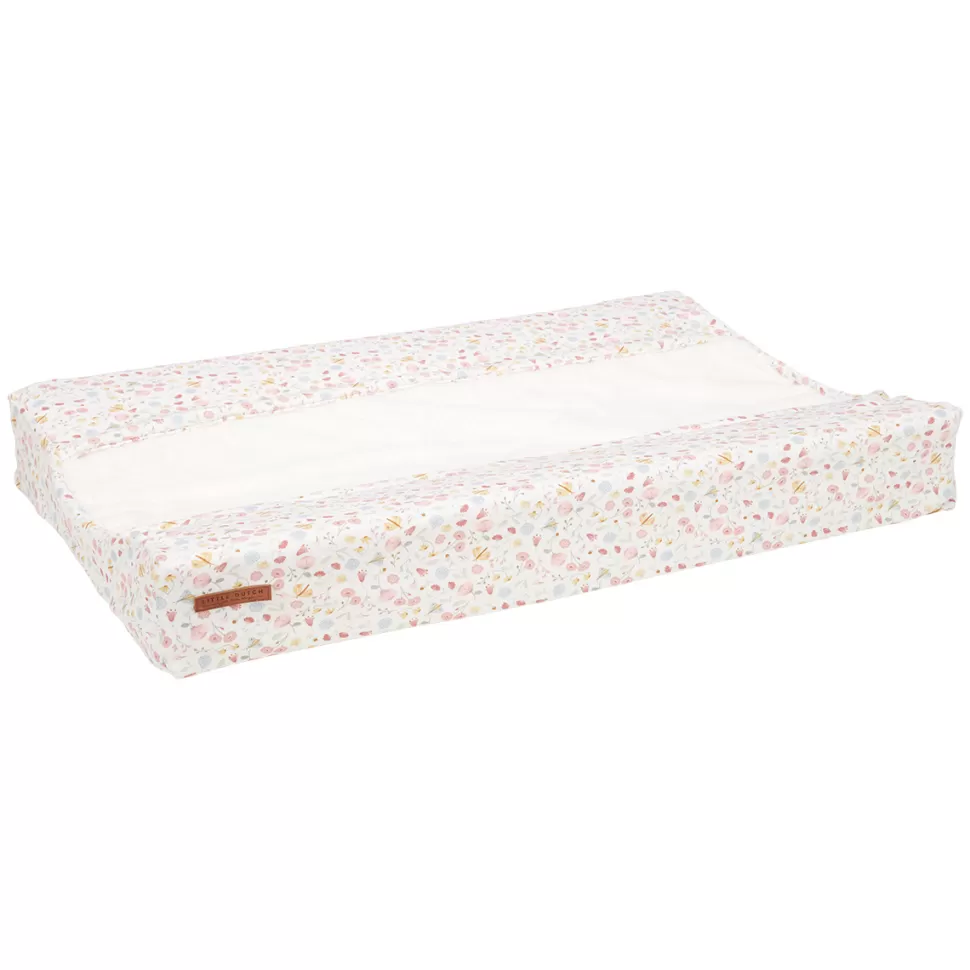 Little Dutch Matelas Et Housse À Langer>Housse de Matelas à Langer Flowers & Butterflies - Pink