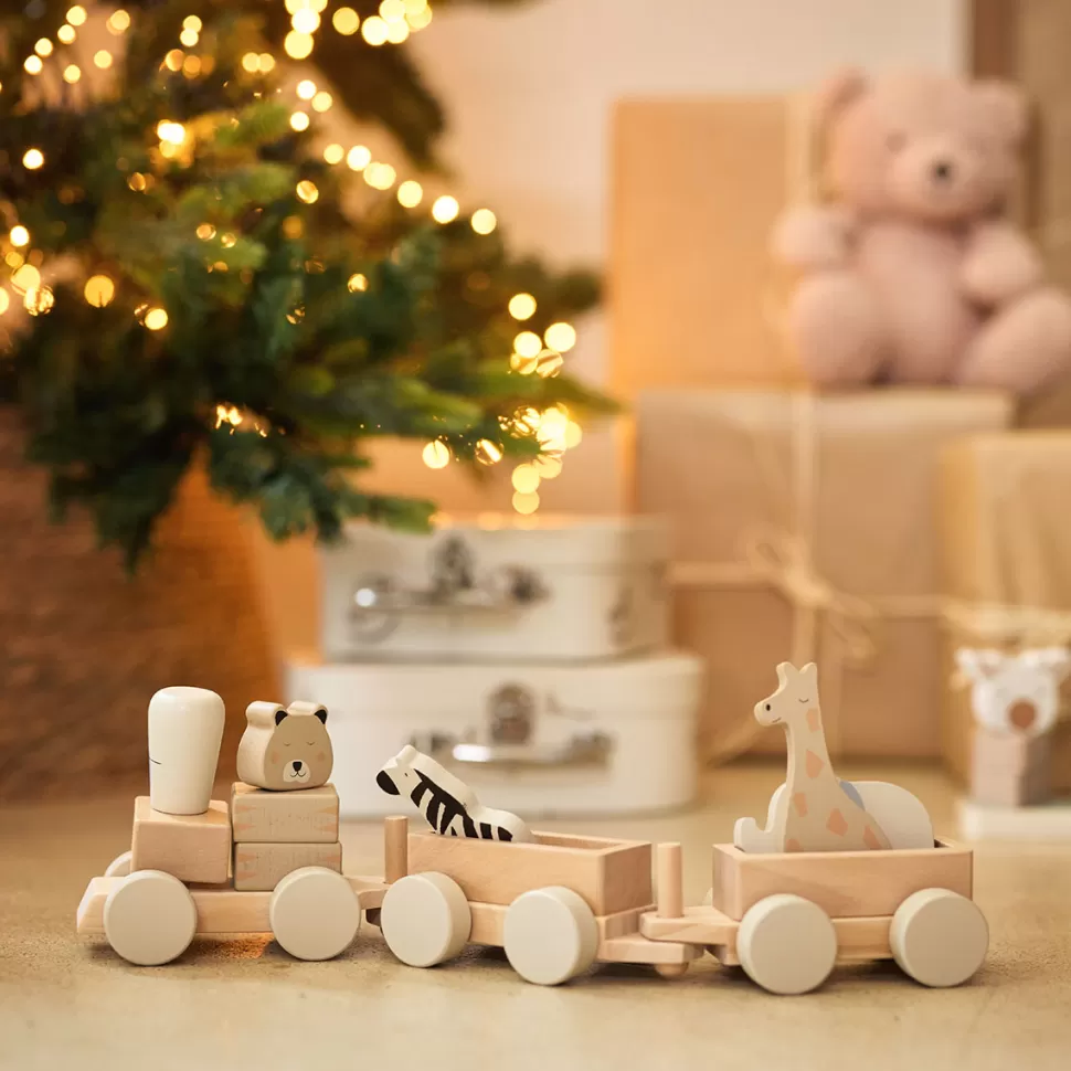 Jollein Mes Premiers Jouets>Jouet Train en Bois - Jungle Jambo