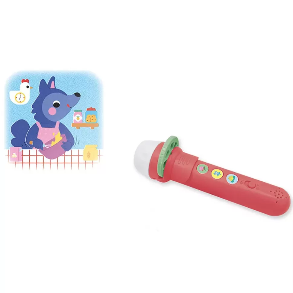 Janod Mes Premiers Jouets>Lampe Sonore Merveilleuse - Loup, Y Es-tu ?