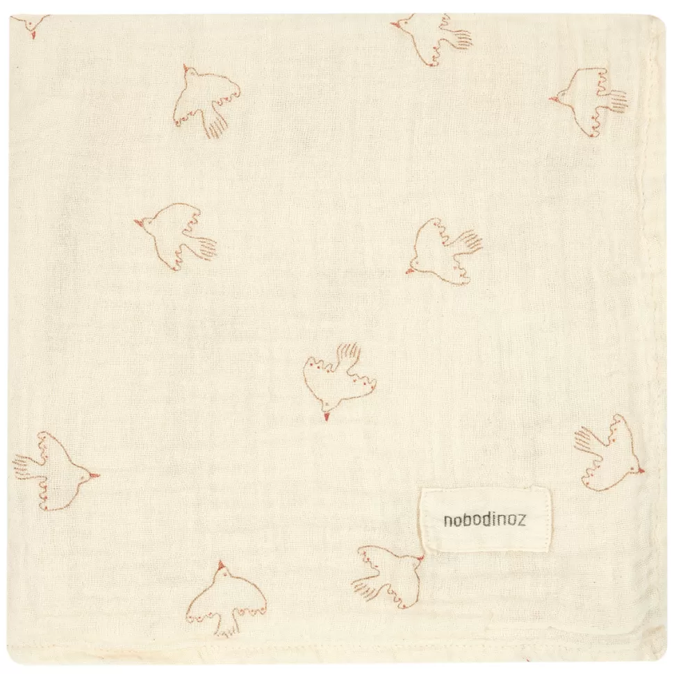 Nobodinoz Textile>Lange Wabi Sabi - Brown Hoshi Birds